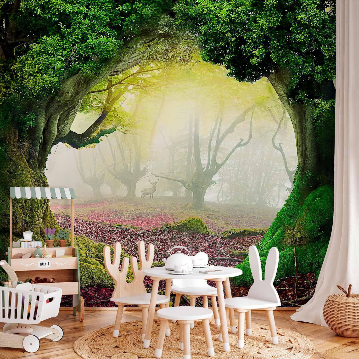 Fototapet - Enchanted forest-Fototapeter-Artgeist-peaceofhome.se