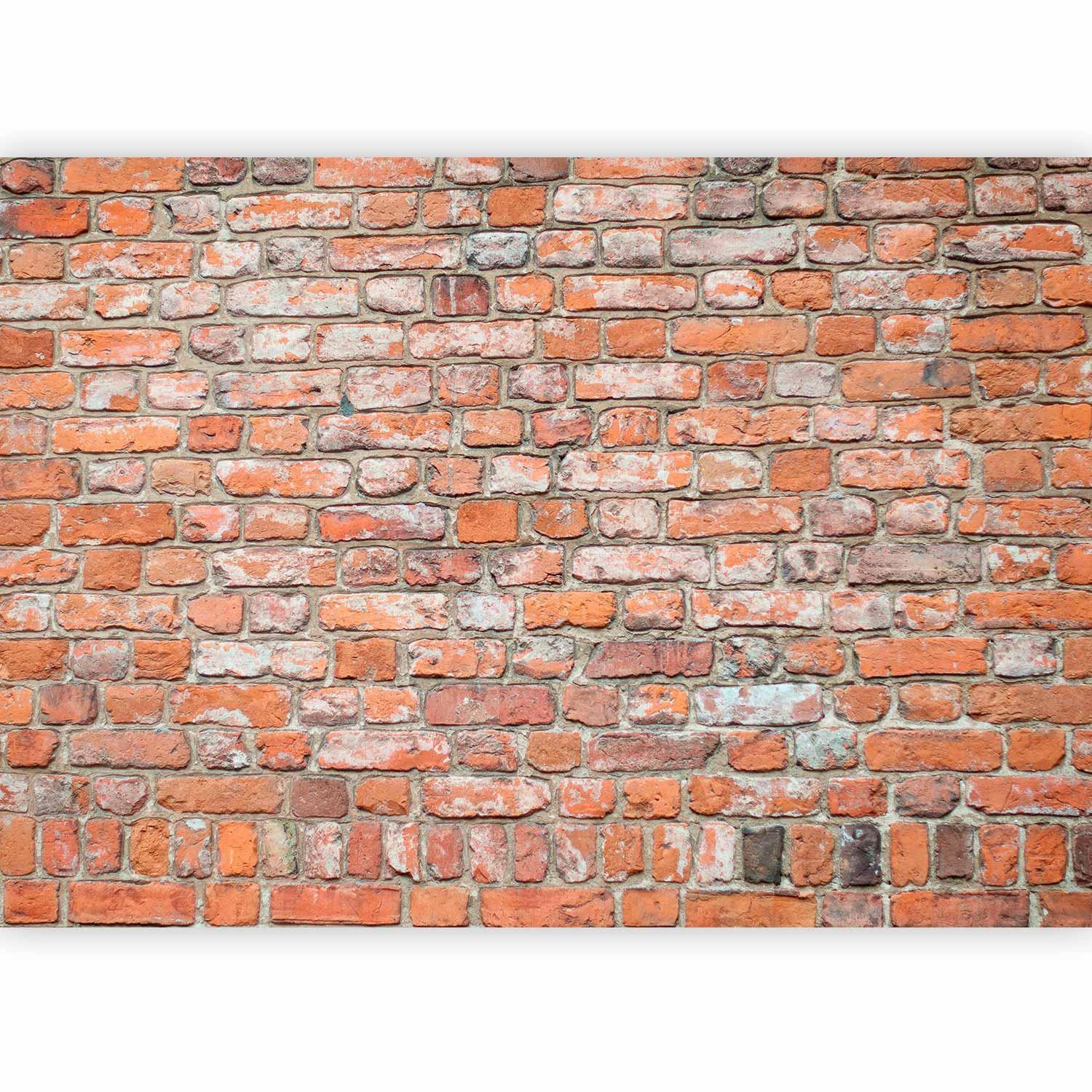 Fototapet - Loft Wall - Pattern Imitating an Old Red Brick-Fototapeter-Artgeist-peaceofhome.se