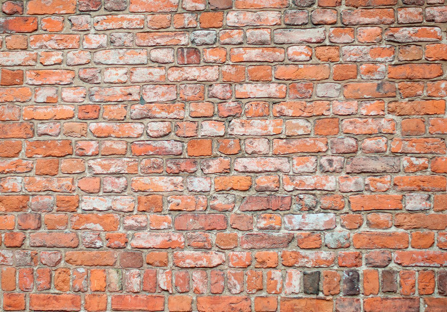 Fototapet - Loft Wall - Pattern Imitating an Old Red Brick-Fototapeter-Artgeist-peaceofhome.se