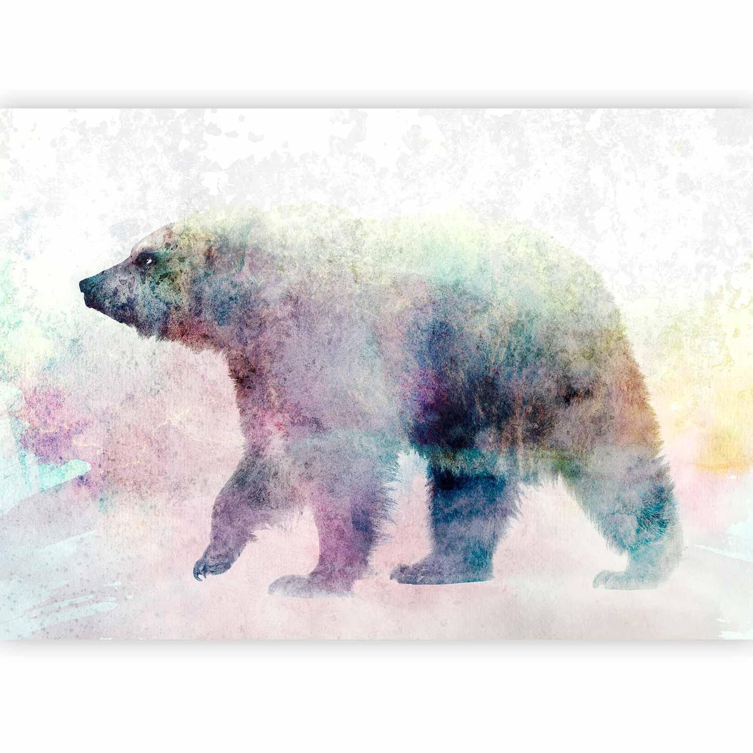 Fototapet - Lonely Bear-Fototapeter-Artgeist-peaceofhome.se