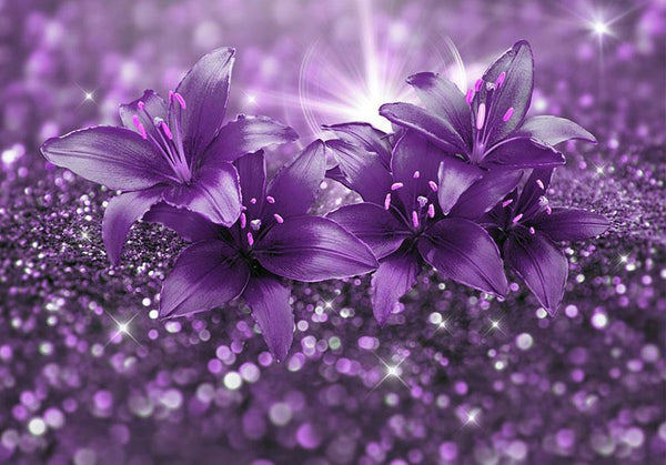 Fototapet - Masterpiece of Purple-Fototapeter-Artgeist-peaceofhome.se