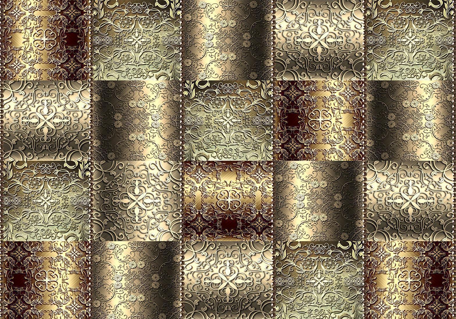 Fototapet - Metal Plates-Fototapeter-Artgeist-peaceofhome.se