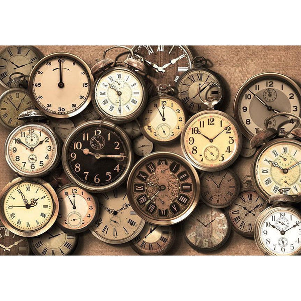 Fototapet - Old Clocks-Fototapeter-Artgeist-peaceofhome.se