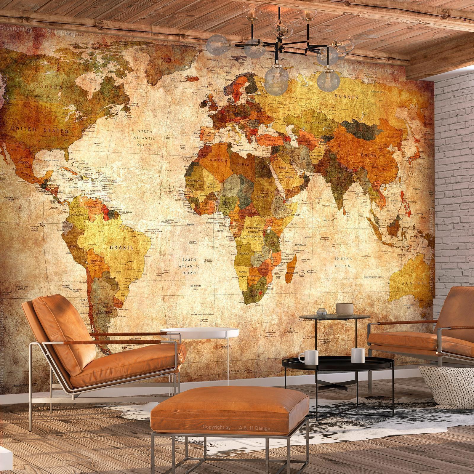 Fototapet - Old World Map-Fototapeter-Artgeist-peaceofhome.se