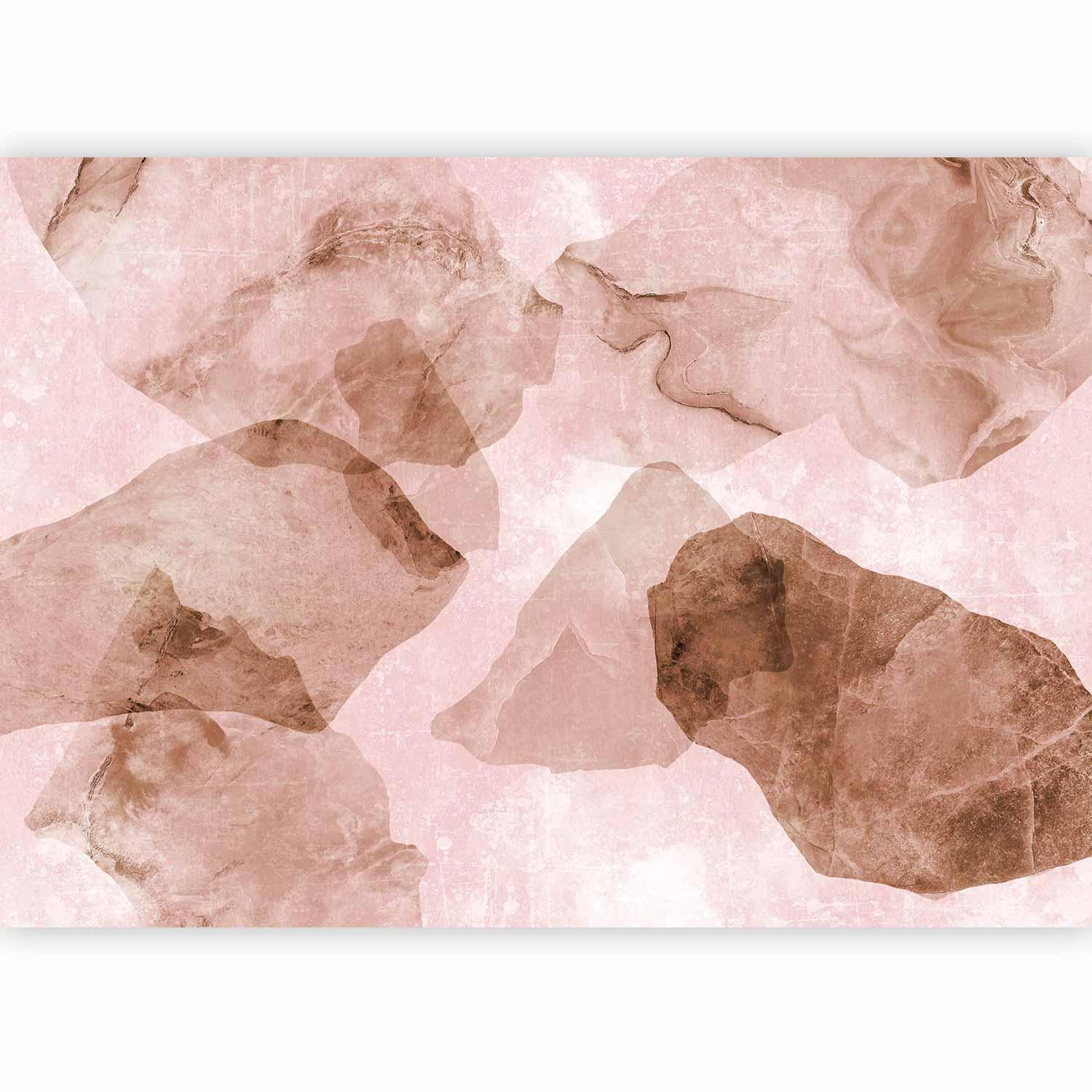 Fototapet - Pink terrazzo - minimalist background in marble watercolour pattern-Fototapeter-Artgeist-peaceofhome.se