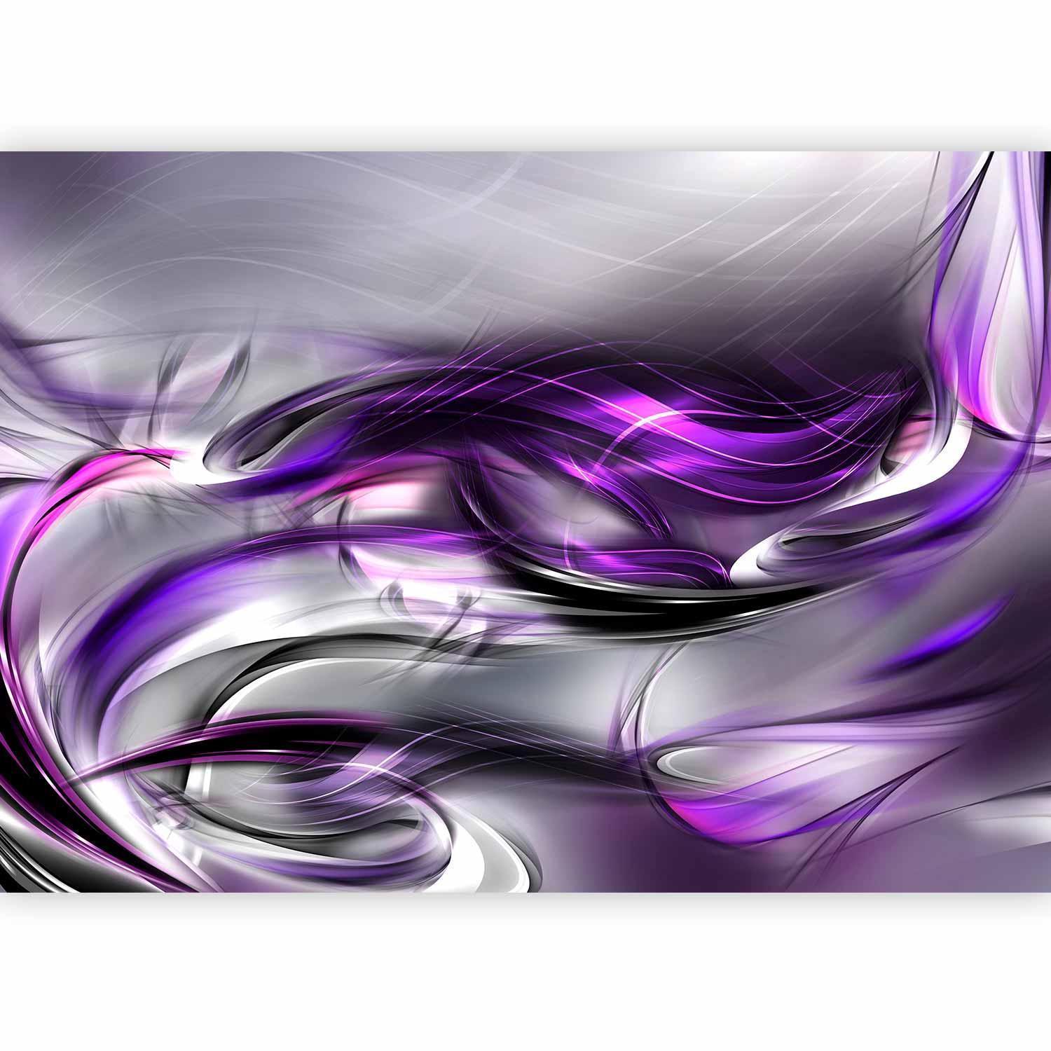 Fototapet - Purple Swirls-Fototapeter-Artgeist-peaceofhome.se