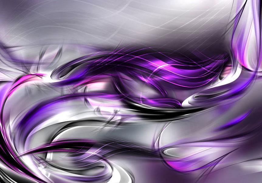 Fototapet - Purple Swirls-Fototapeter-Artgeist-peaceofhome.se