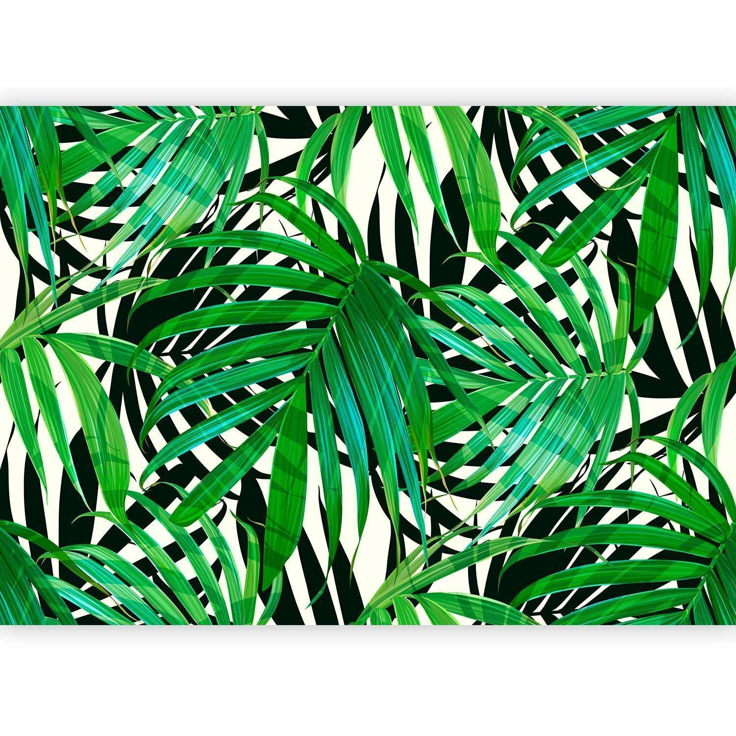 Fototapet - Tropical Leaves-Fototapeter-Artgeist-peaceofhome.se