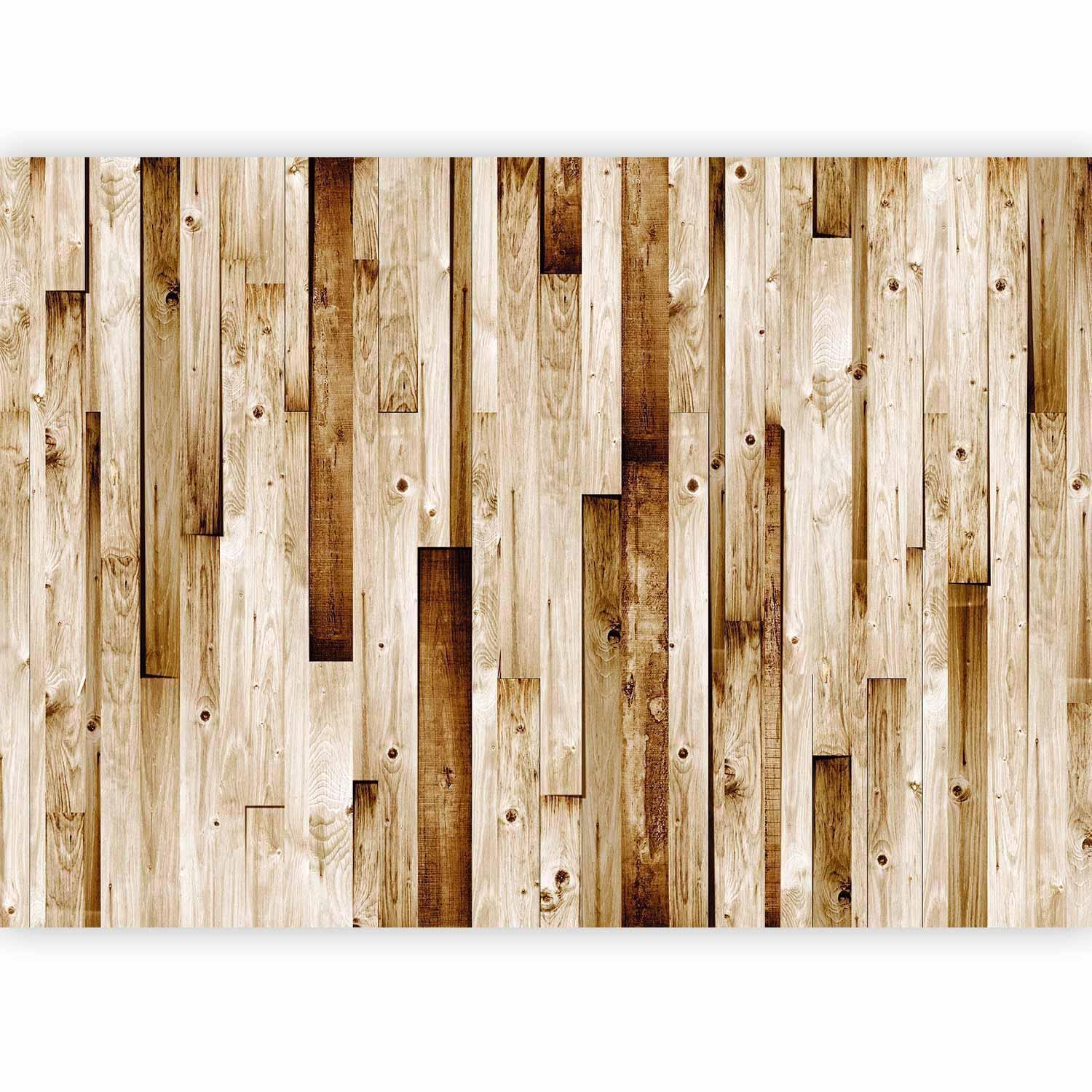 Fototapet - Wooden boards-Fototapeter-Artgeist-peaceofhome.se