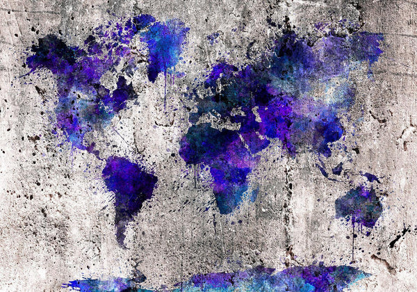 Fototapet - World Map: Ink Blots-Fototapeter-Artgeist-peaceofhome.se