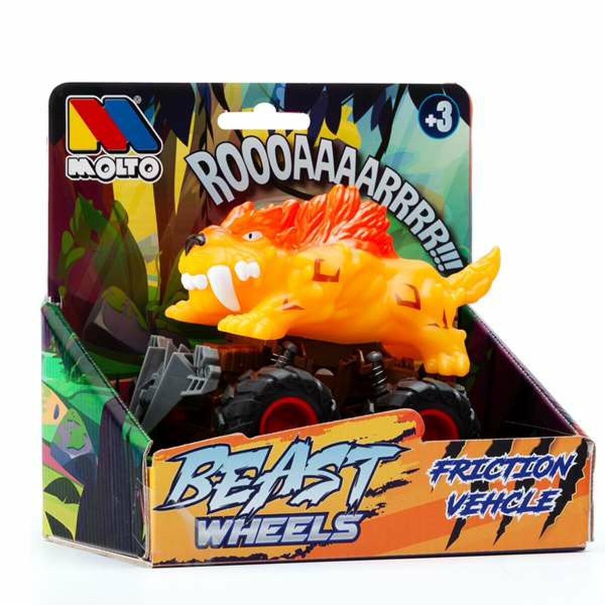 Friktionsbil Moltó Beast Wheels Multicolour-Leksaker och spel, Fordon-Moltó-peaceofhome.se