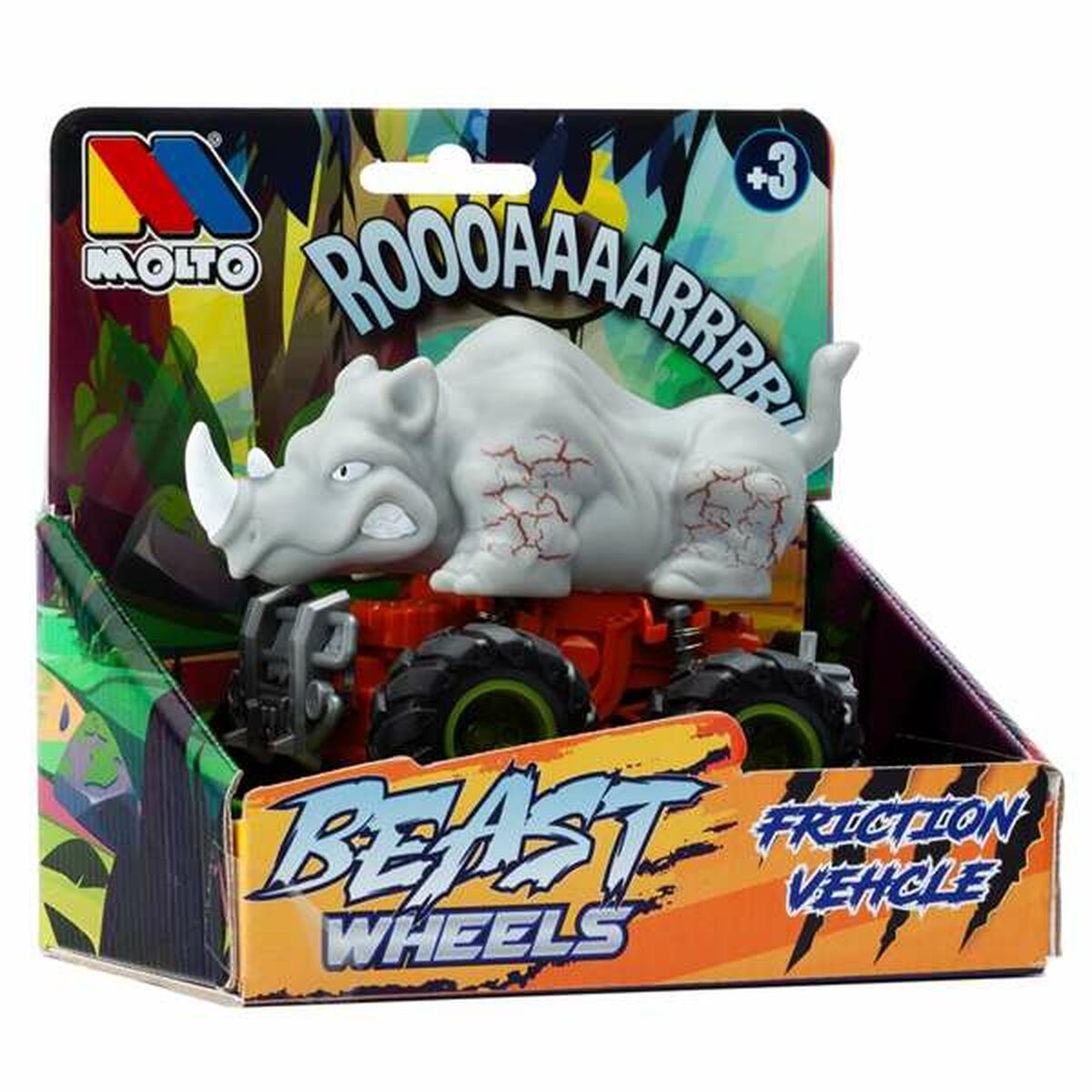 Friktionsbil Moltó Beast Wheels Multicolour-Leksaker och spel, Fordon-Moltó-peaceofhome.se