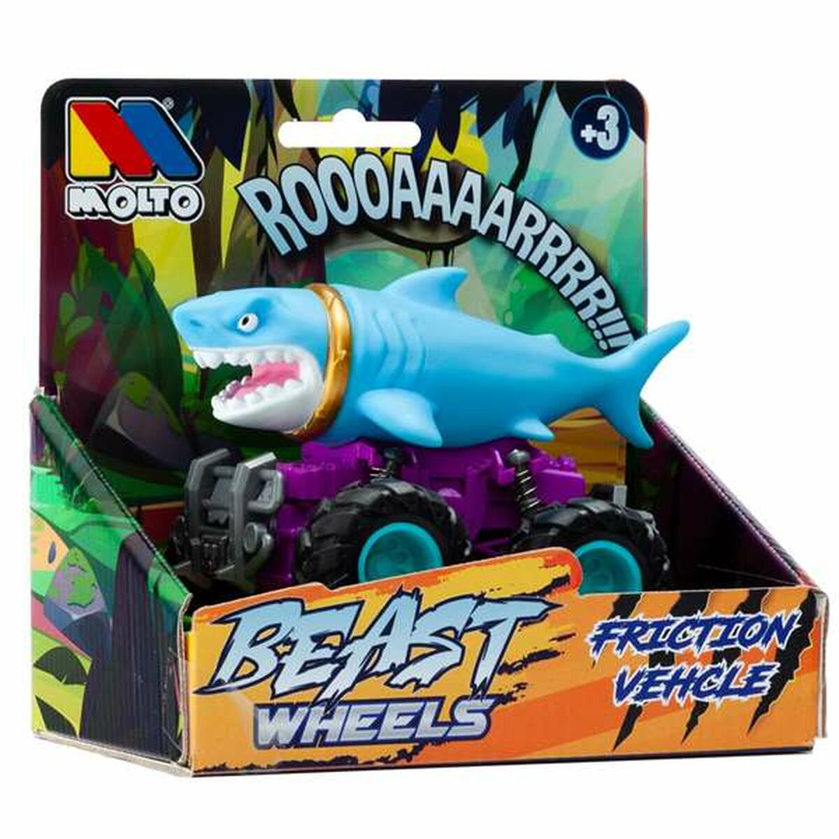 Friktionsbil Moltó Beast Wheels Multicolour-Leksaker och spel, Fordon-Moltó-peaceofhome.se