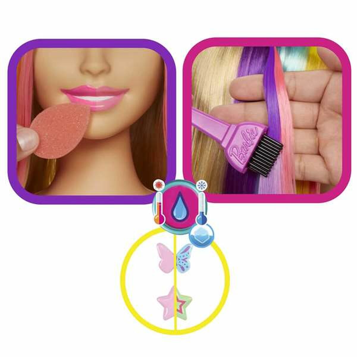 Frisördocka Barbie Hair Color Reveal 29 cm-Leksaker och spel, Dockor och tillbehör-Barbie-peaceofhome.se