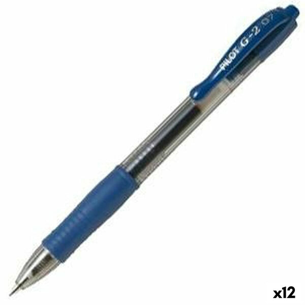 Gelpenna Pilot G-2 07 Blå 0,4 mm (12 antal)-Kontor och Kontorsmaterial, Kulspetspennor, pennor och skrivverktyg-Pilot-peaceofhome.se