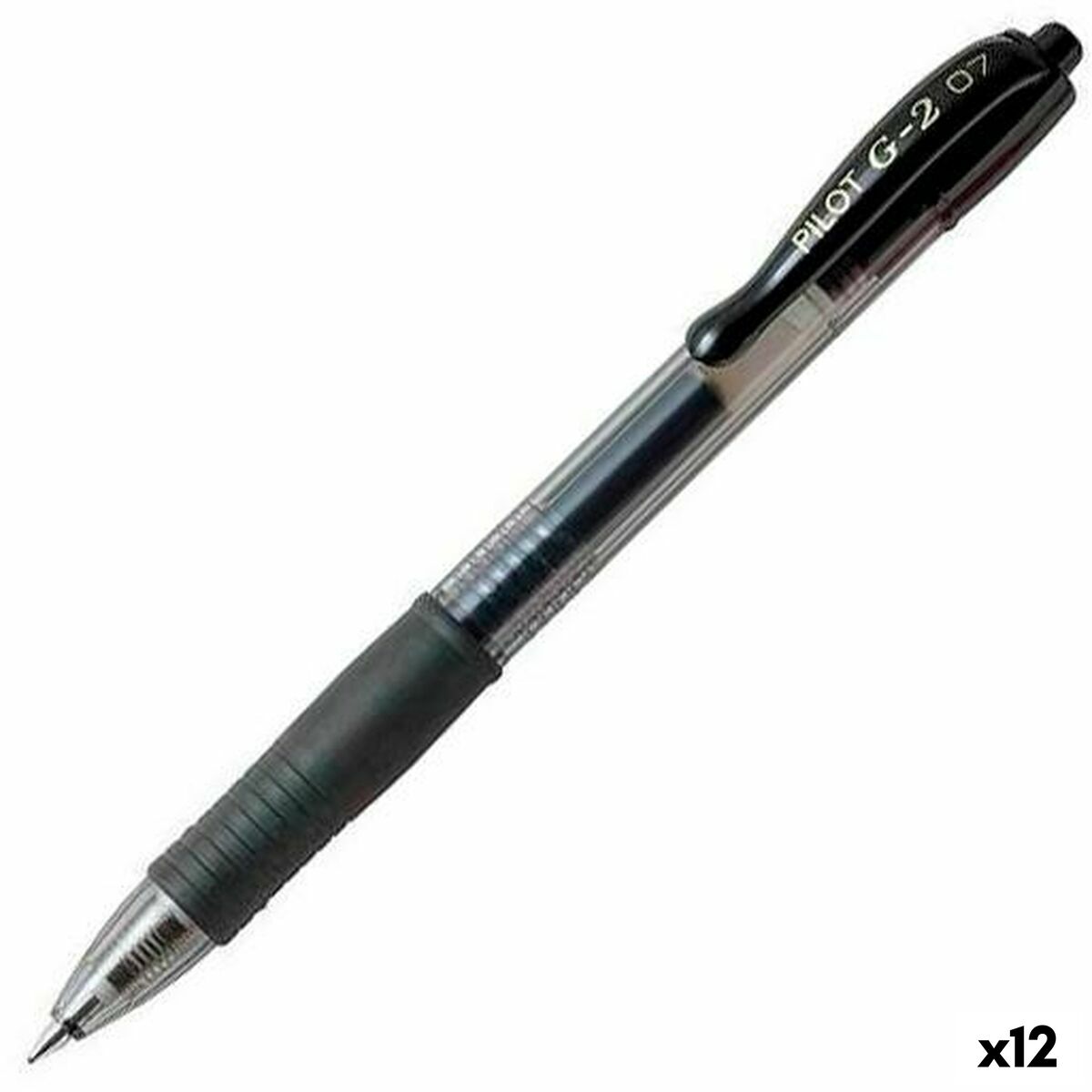 Gelpenna Pilot G-2 07 Svart 0,4 mm (12 antal)-Kontor och Kontorsmaterial, Kulspetspennor, pennor och skrivverktyg-Pilot-peaceofhome.se