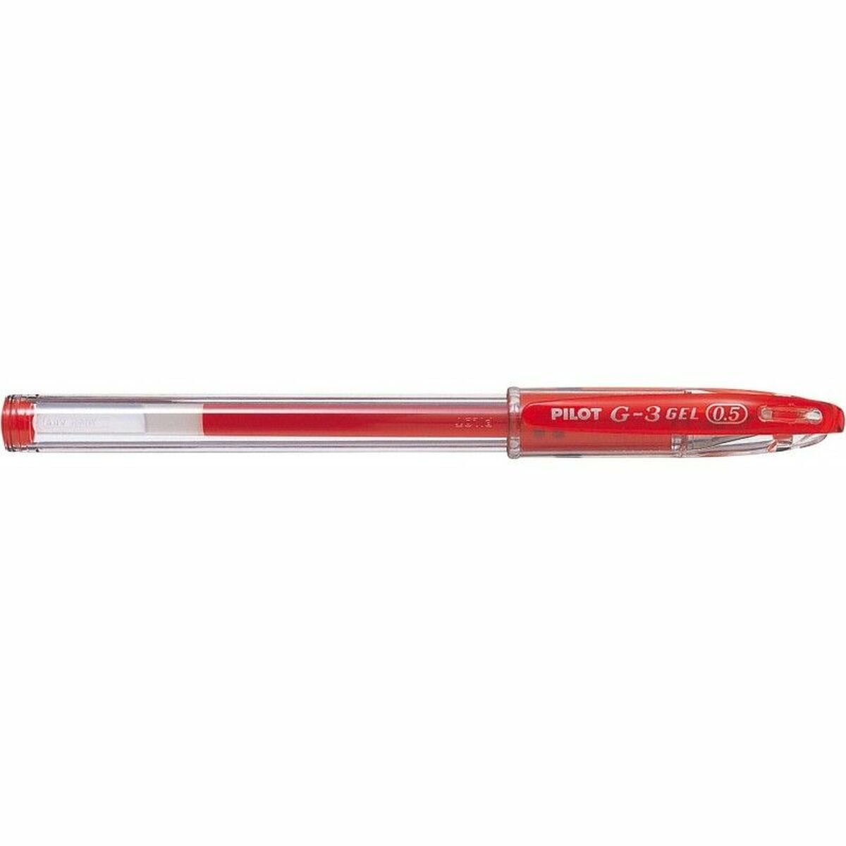 Gelpenna Pilot G-3 Grip Röd 0,5 mm (12 antal)-Kontor och Kontorsmaterial, Kulspetspennor, pennor och skrivverktyg-Pilot-peaceofhome.se