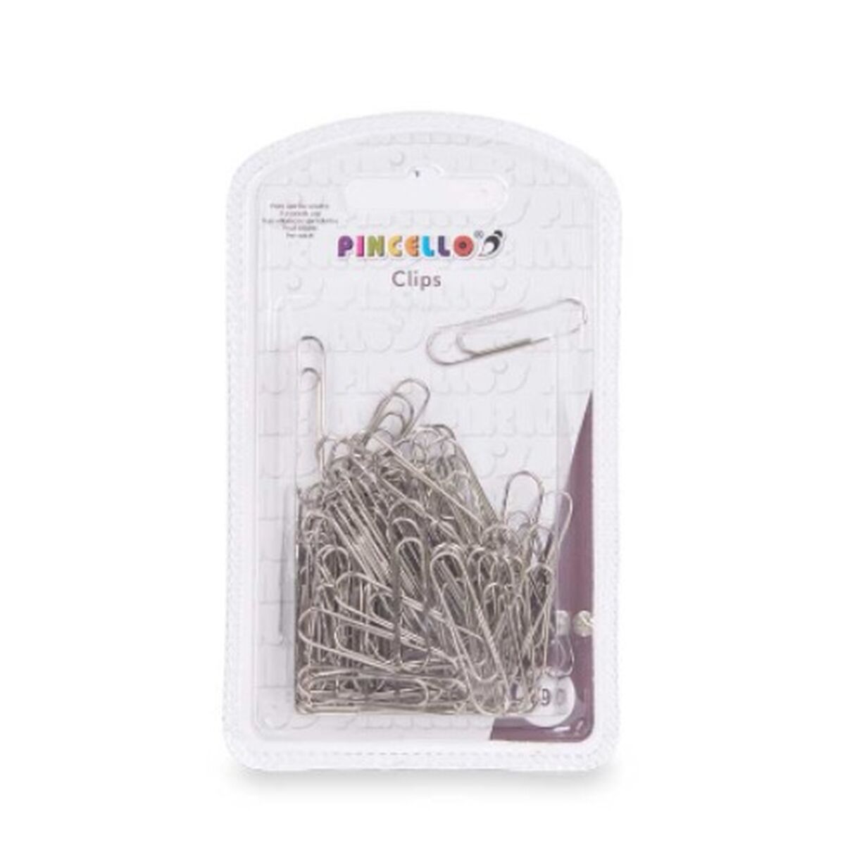Gem Pincello 382 382 Silvrig Metall Medium (24 antal)-Kontor och Kontorsmaterial, Kontorsmaterial-Pincello-peaceofhome.se