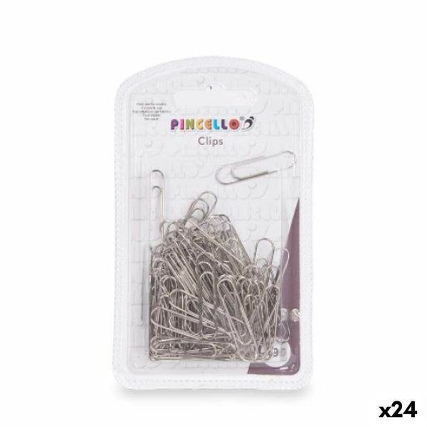 Gem Pincello 382 382 Silvrig Metall Medium (24 antal)-Kontor och Kontorsmaterial, Kontorsmaterial-Pincello-peaceofhome.se