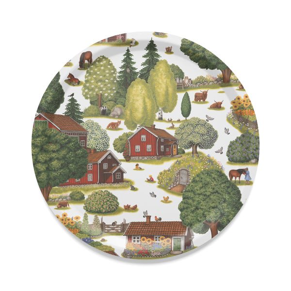 Ginkalunda rund bricka-Heminredning-Arvidssons Textil-peaceofhome.se