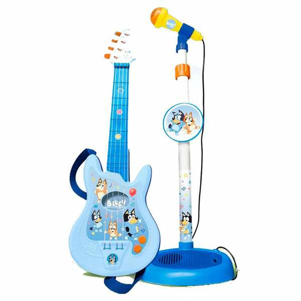 Gitarr för barn Bluey Justerbart Mikrofon 60 x 30 x 17 mm-Bebis, Leksaker för småbarn-Bluey-peaceofhome.se