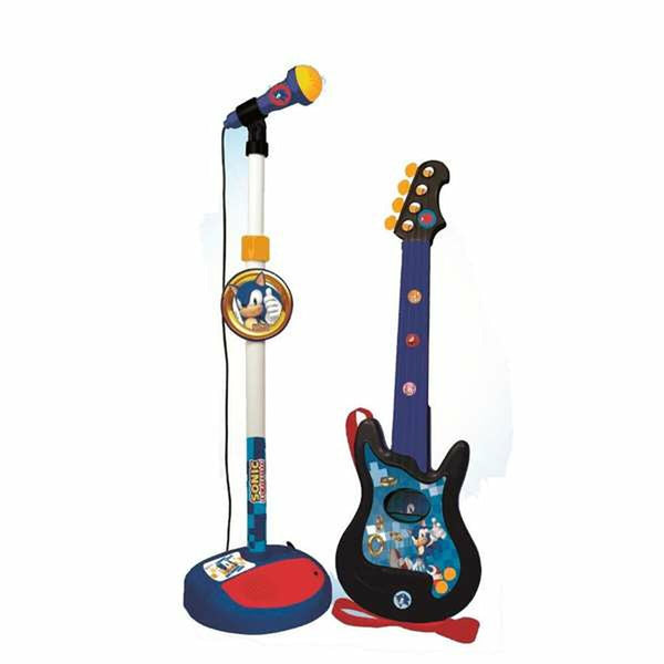 Gitarr för barn Sonic Karaoke Mikrofon-Leksaker och spel, Barns Musikinstrument-Sonic-peaceofhome.se