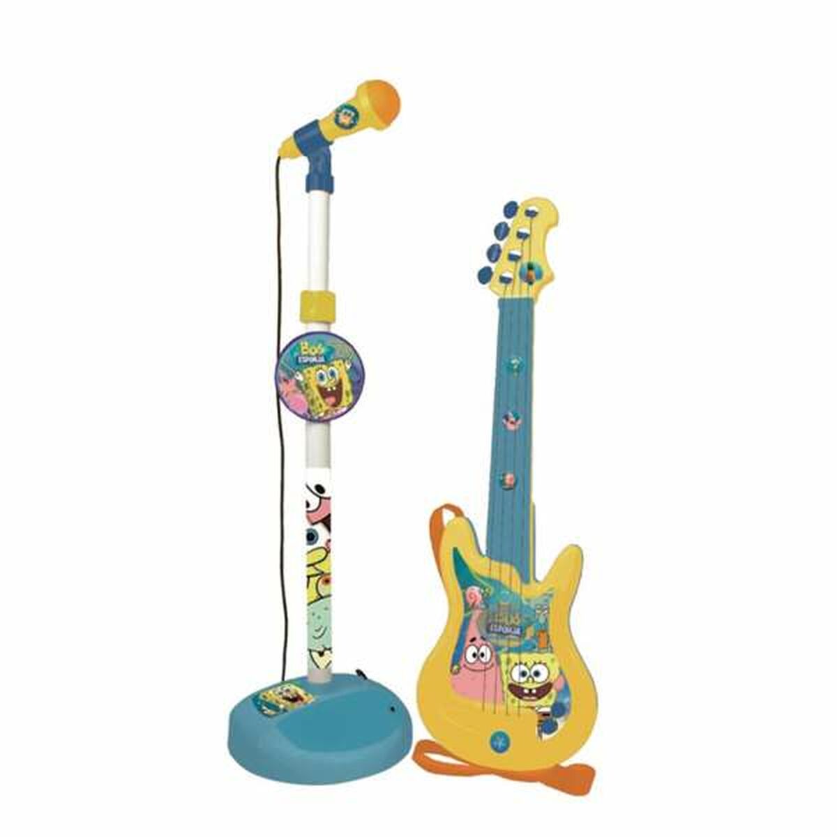 Gitarr för barn Spongebob Karaoke Mikrofon-Leksaker och spel, Barns Musikinstrument-Spongebob-peaceofhome.se