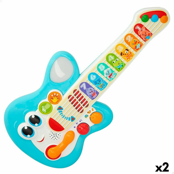 Gitarr för barn Winfun Blå 17 x 38 x 5 cm (2 antal)-Leksaker och spel, Barns Musikinstrument-Winfun-peaceofhome.se