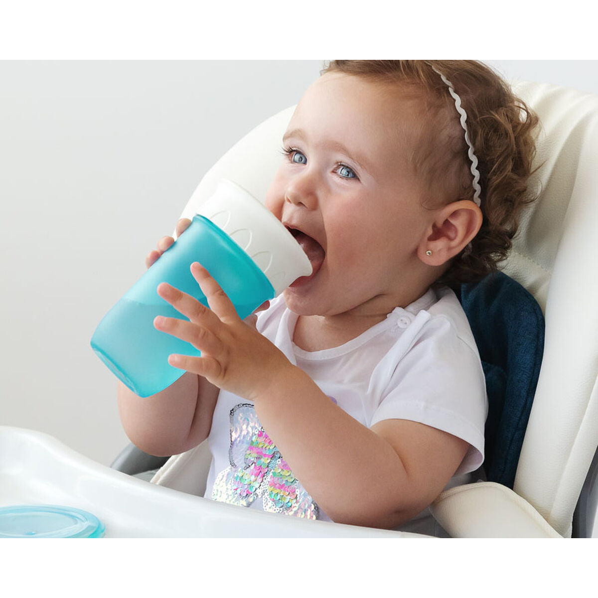 Glas 300 ml Blå-Bebis, Amning och kost-BigBuy Kids-peaceofhome.se