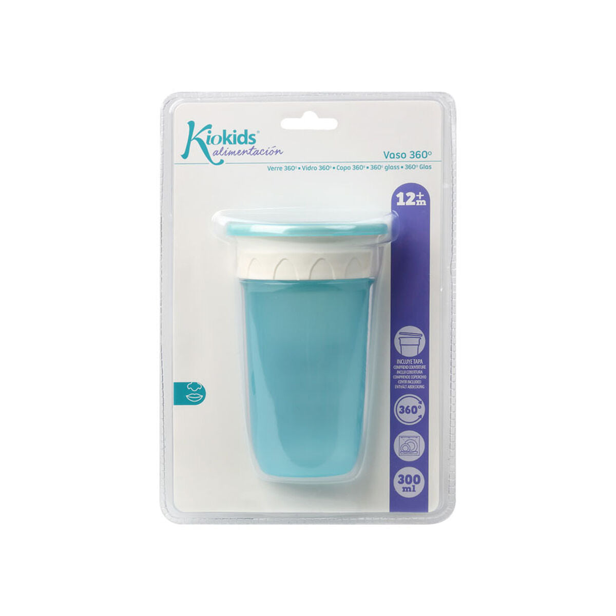 Glas 300 ml Blå-Bebis, Amning och kost-BigBuy Kids-peaceofhome.se