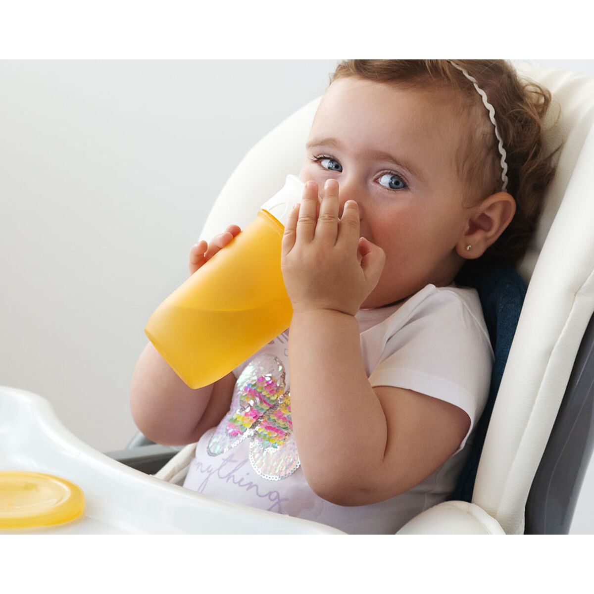 Glas 300 ml Gul-Bebis, Amning och kost-BigBuy Kids-peaceofhome.se