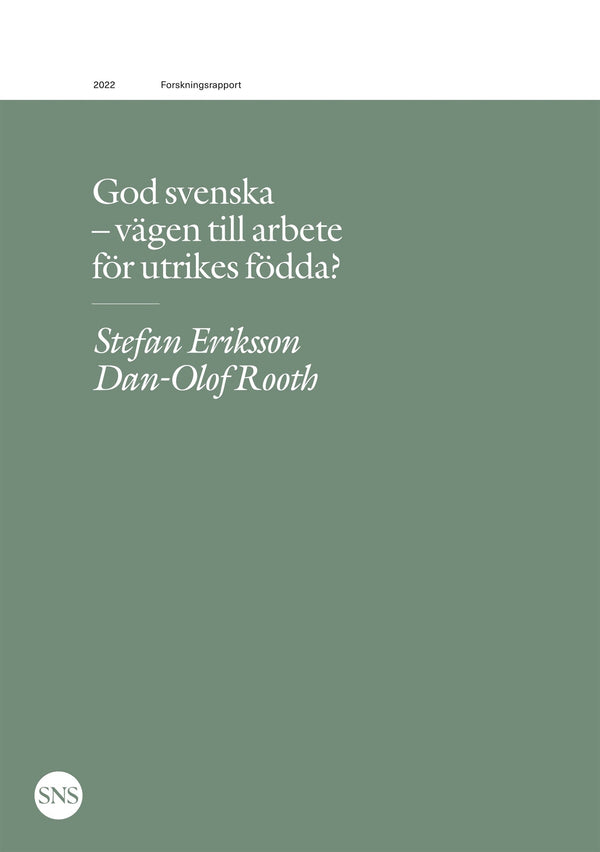 God svenska - vägen till arbete för utrikes födda? – E-bok – Laddas ner-Digitala böcker-Axiell-peaceofhome.se