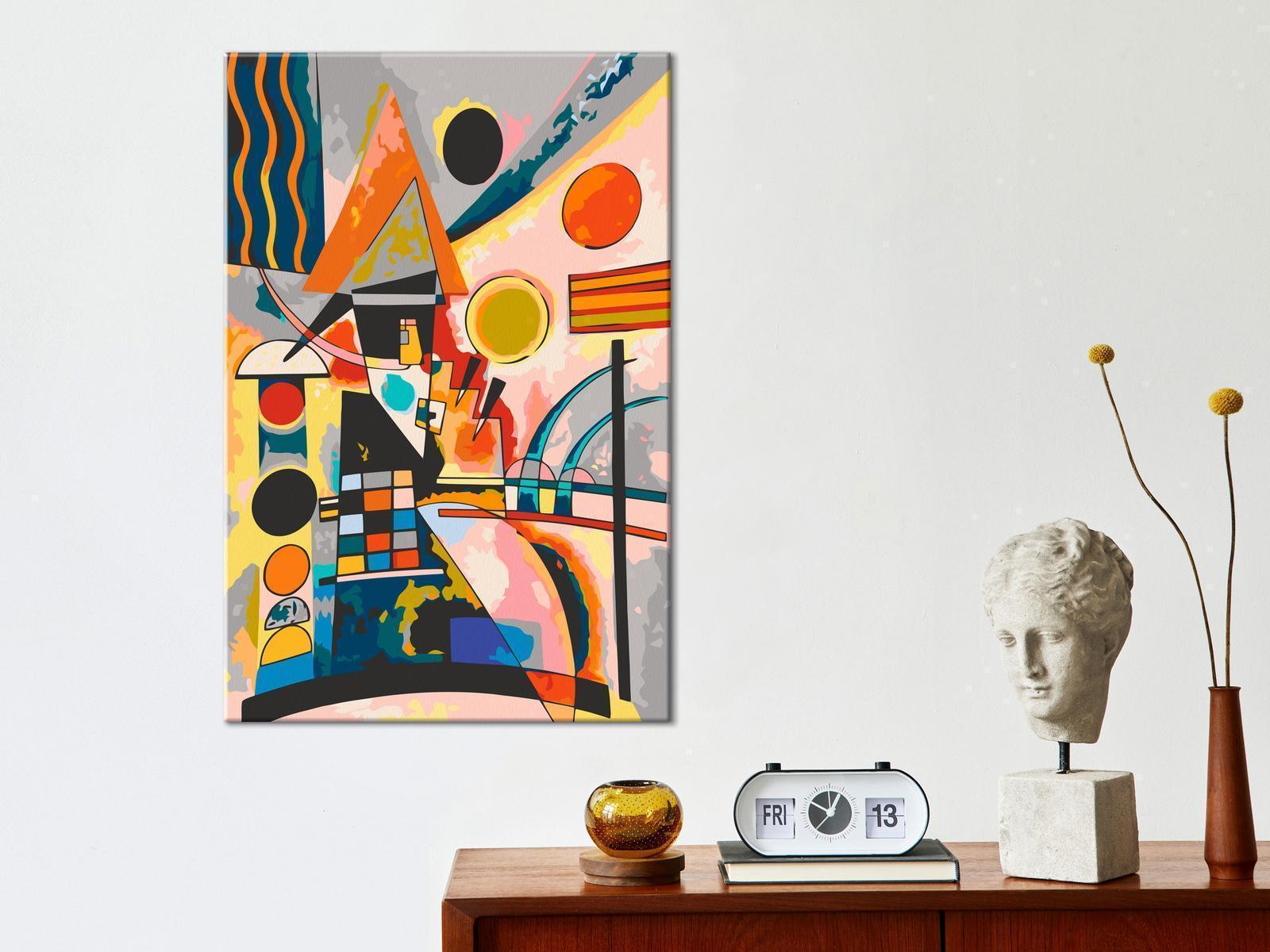 Gör-det-själv målningar - Vasily Kandinsky: Swinging-Måla efter nummer-Artgeist-peaceofhome.se