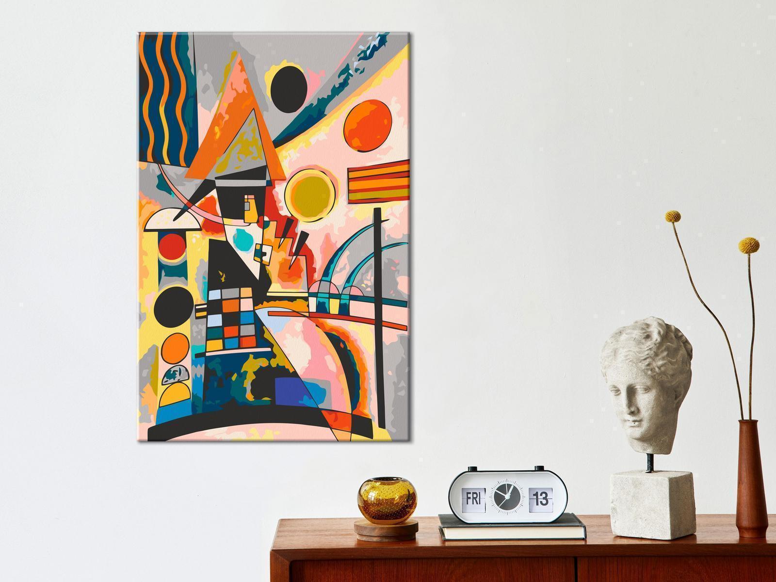 Gör-det-själv målningar - Vasily Kandinsky: Swinging-Måla efter nummer-Artgeist-peaceofhome.se