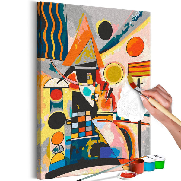 Gör-det-själv målningar - Vasily Kandinsky: Swinging-Måla efter nummer-Artgeist-peaceofhome.se