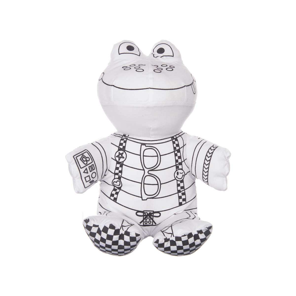 Gosedjur att färga Pincello ST342 ST342 Vit Svart Tyg 16 x 18 x 13 cm Groda (8 antal)-Leksaker och spel, Kreativa aktiviteter-Pincello-peaceofhome.se