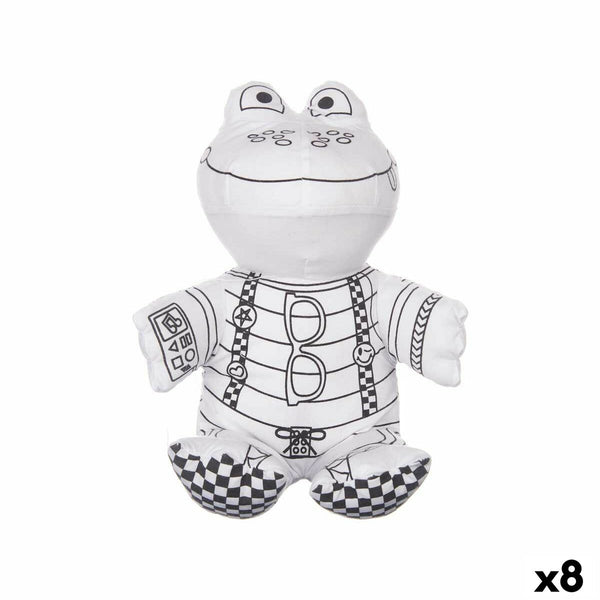 Gosedjur att färga Pincello ST342 ST342 Vit Svart Tyg 16 x 18 x 13 cm Groda (8 antal)-Leksaker och spel, Kreativa aktiviteter-Pincello-peaceofhome.se
