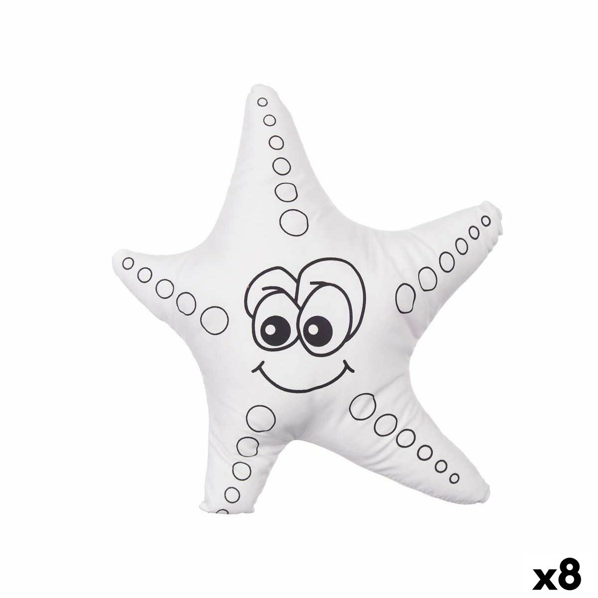 Gosedjur att färga Pincello ST371 ST371 Vit Svart Tyg 26 x 26 x 8 cm Sjöstjärna (8 antal)-Leksaker och spel, Kreativa aktiviteter-Pincello-peaceofhome.se