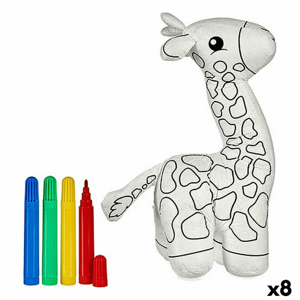 Gosedjur att färga Pincello ST448 ST448 Vit Svart 9 x 23 x 15 cm Giraff (8 antal)-Leksaker och spel, Kreativa aktiviteter-Pincello-peaceofhome.se
