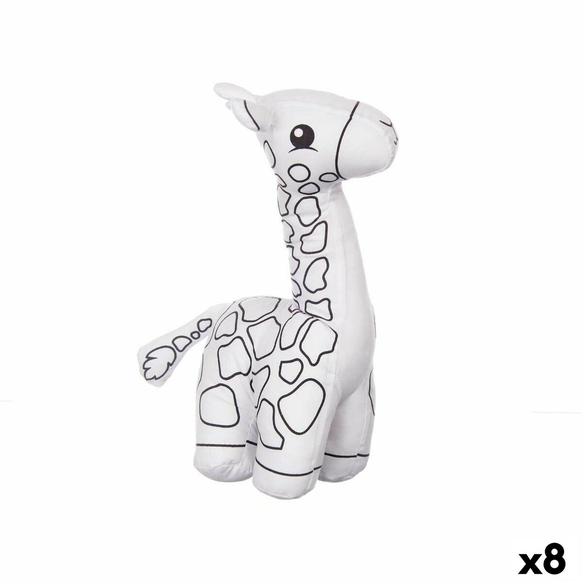 Gosedjur att färga Pincello ST448 ST448 Vit Svart Tyg 17 x 22 x 9 cm Giraff (8 antal)-Leksaker och spel, Kreativa aktiviteter-Pincello-peaceofhome.se