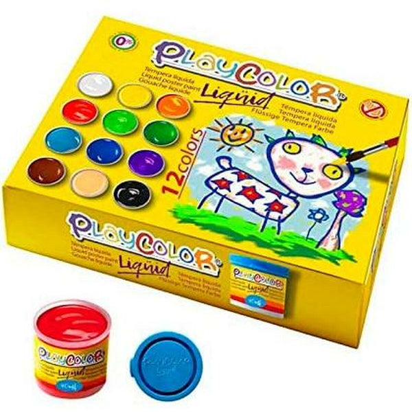 Gouache Playcolor 12 Delar 40 ml Multicolour-Kontor och Kontorsmaterial, konst och hantverk-Playcolor-peaceofhome.se