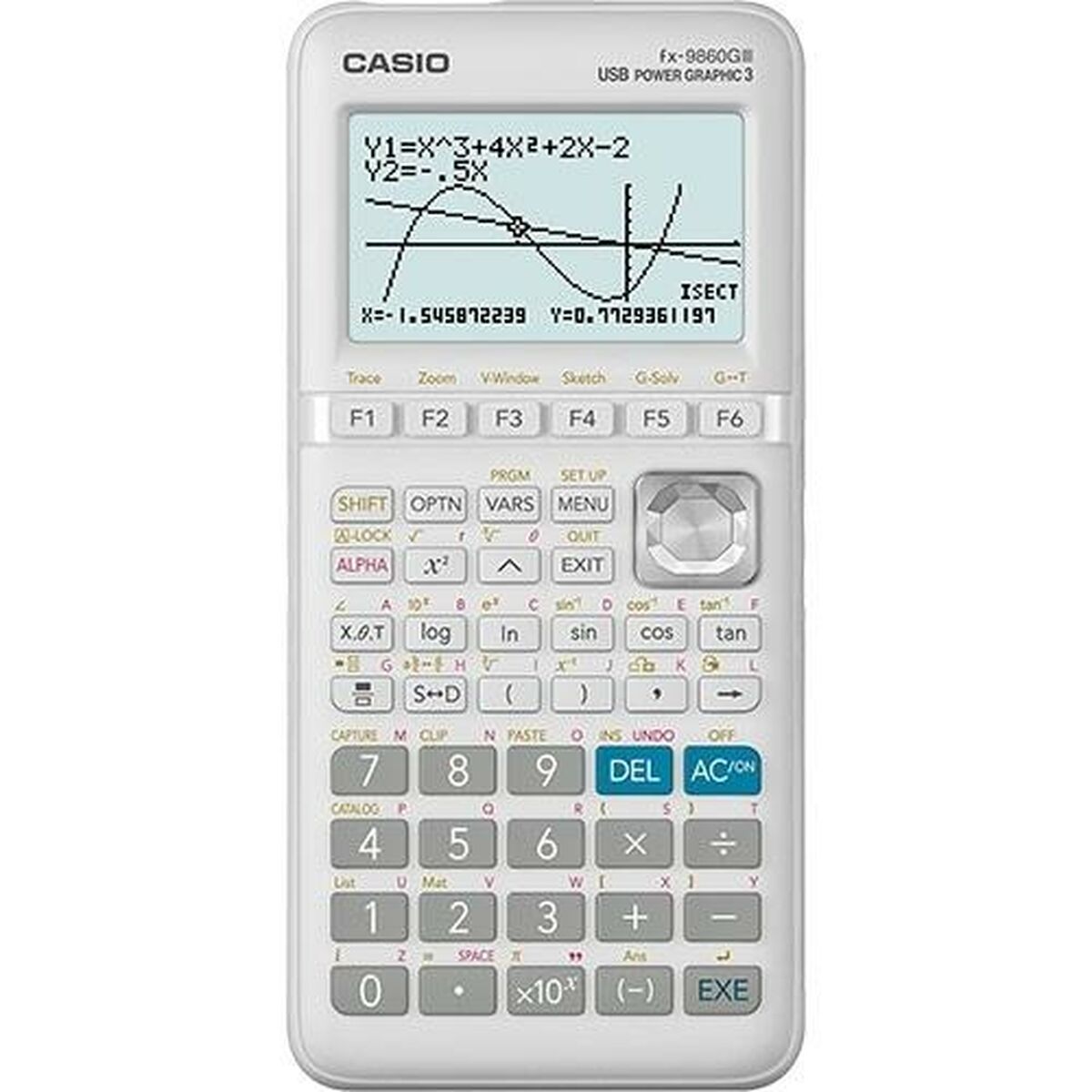 Grafisk miniräknare Casio FX-9860G II Vit (5 antal)-Kontor och Kontorsmaterial, Kontorselektronik-Casio-peaceofhome.se