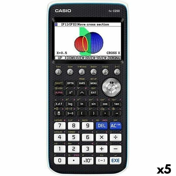 Grafisk miniräknare Casio FX-CG50 18,6 x 8,9 x 18,85 cm Svart (5 antal)-Kontor och Kontorsmaterial, Kontorselektronik-Casio-peaceofhome.se