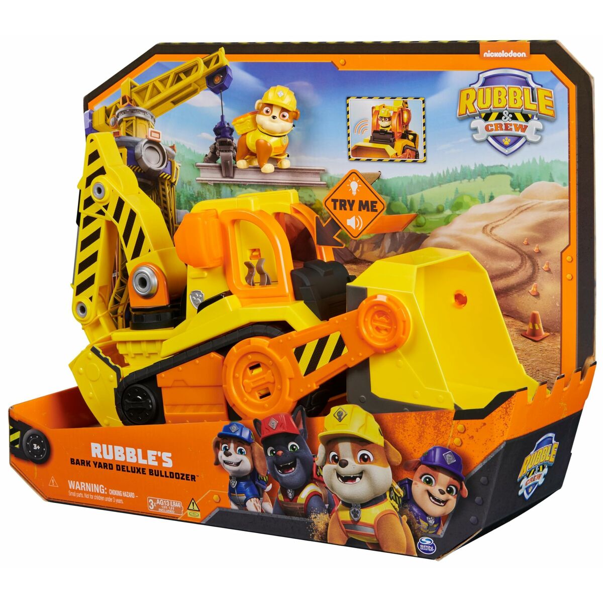 Grävmaskin The Paw Patrol Deluxe Rubble-Leksaker och spel, Fordon-The Paw Patrol-peaceofhome.se