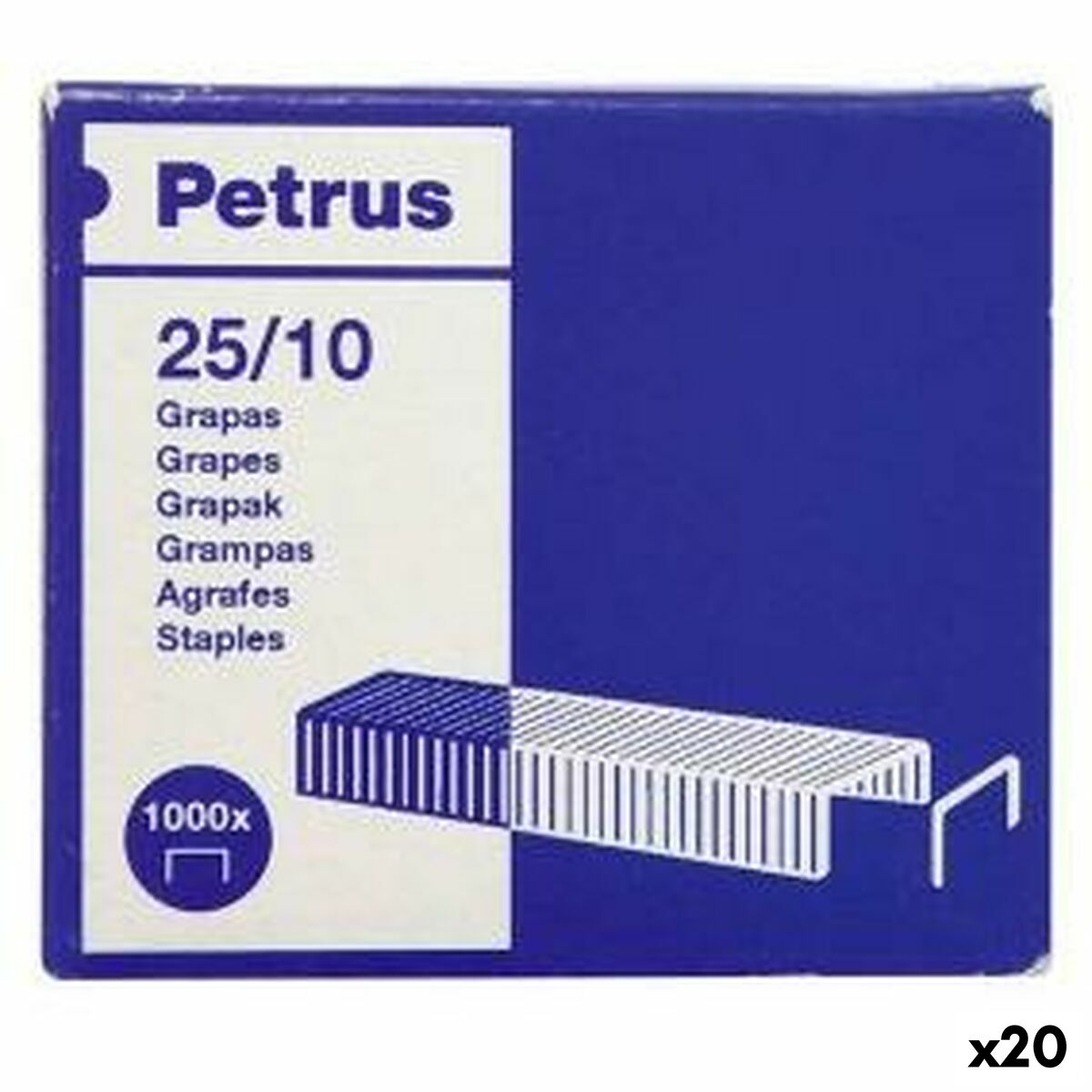 Häftklamrar Petrus 25/10 10 mm (20 antal)-Kontor och Kontorsmaterial, Kontorsmaterial-Petrus-peaceofhome.se