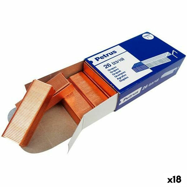 Häftklamrar Petrus Nº26 23/10 (18 antal)-Kontor och Kontorsmaterial, Kontorsmaterial-Petrus-peaceofhome.se