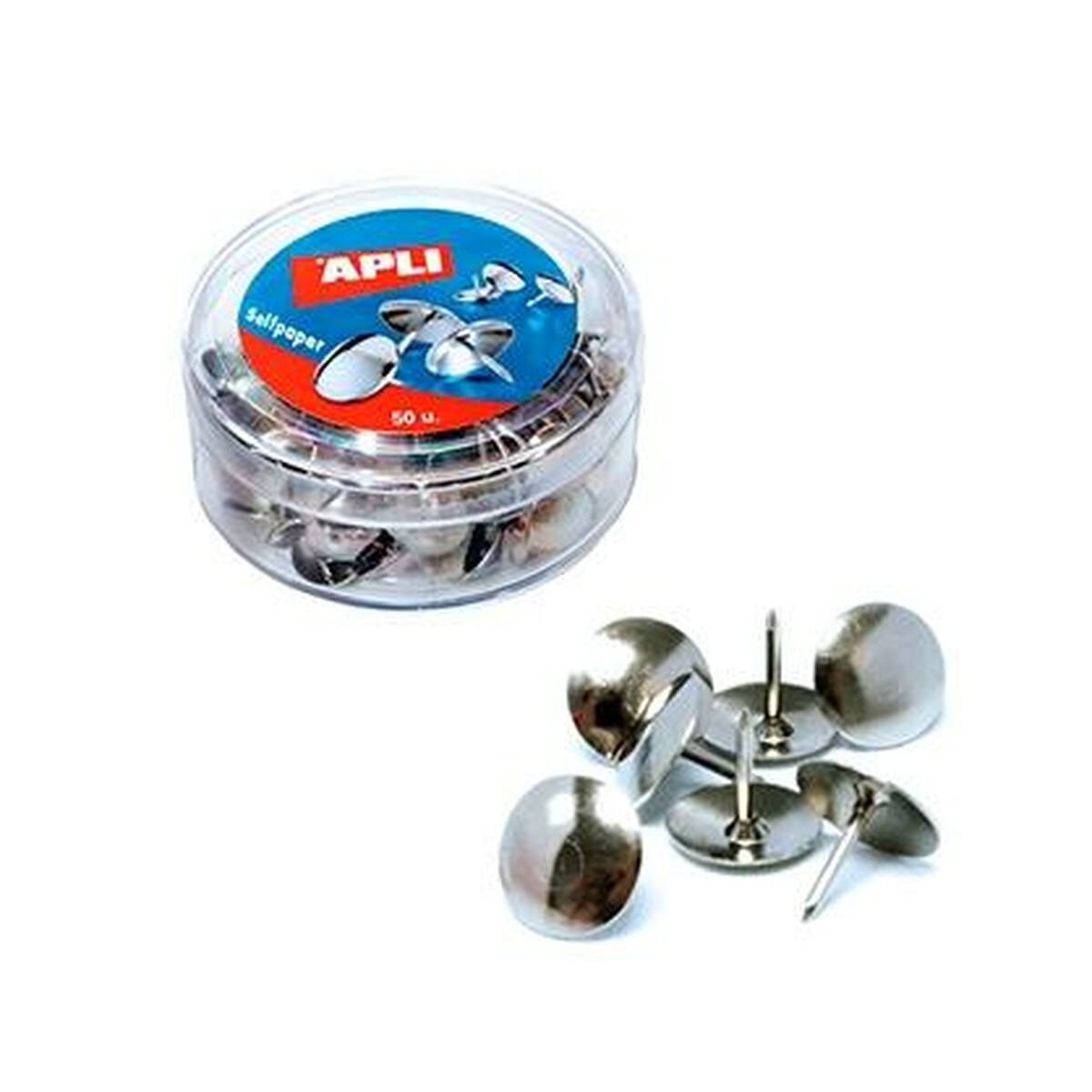 Häftstift Apli Silvrig ickel (16 antal)-Kontor och Kontorsmaterial, Kontorsmaterial-Apli-peaceofhome.se