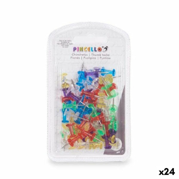 Häftstift Multicolour Metall Plast (24 antal)-Kontor och Kontorsmaterial, Kontorsmaterial-Pincello-peaceofhome.se