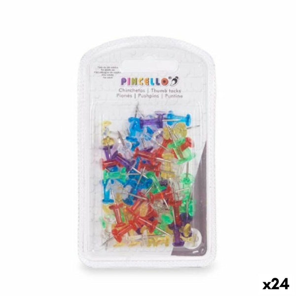 Häftstift Pincello 393 393 Multicolour Metall Plast (24 antal)-Kontor och Kontorsmaterial, Kontorsmaterial-Pincello-peaceofhome.se