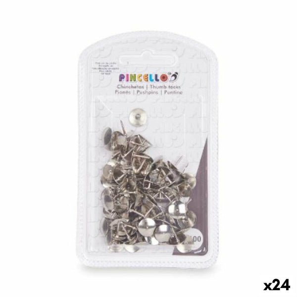Häftstift Pincello 395 395 Silvrig Metall (24 antal)-Kontor och Kontorsmaterial, Kontorsmaterial-Pincello-peaceofhome.se